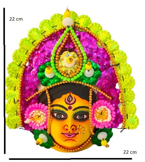 Mukherjee Handicrafts| Devi Durga Chhau Mask – Design | Handmade Durga