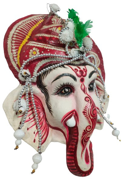 Mukherjee Handicrafts| Ganapati Bappa / Ganesha / Ganesh Chhau Mask – Design | Handmade Product | Decorative Showpiece & Wall Hanging.