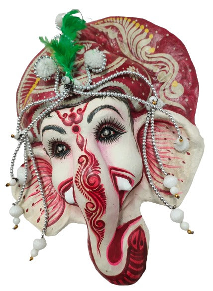 Mukherjee Handicrafts| Ganapati Bappa / Ganesha / Ganesh Chhau Mask – Design | Handmade Product | Decorative Showpiece & Wall Hanging.