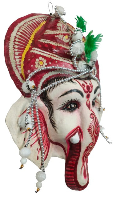 Mukherjee Handicrafts| Ganapati Bappa / Ganesha / Ganesh Chhau Mask – Design | Handmade Product | Decorative Showpiece & Wall Hanging.