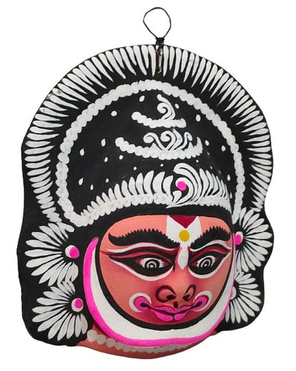 Paper Wall Hanging Mask (13 / 4 / 15 cm, Multicolour) Chhau Mask Puruliya West Bengal.