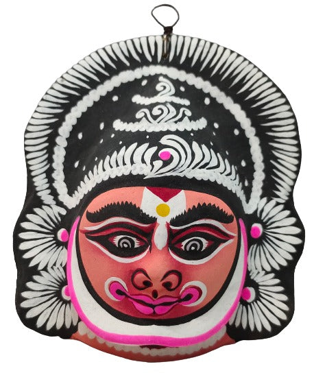 Paper Wall Hanging Mask (13 / 4 / 15 cm, Multicolour) Chhau Mask Puruliya West Bengal.