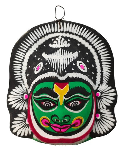 Paper Wall Hanging Mask (13 / 4 / 15 cm, Multicolour) Chhau Mask Puruliya West Bengal