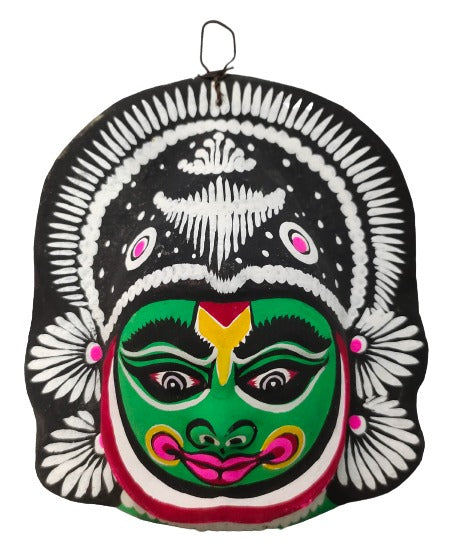 Paper Wall Hanging Mask (13 / 4 / 15 cm, Multicolour) Chhau Mask Puruliya West Bengal