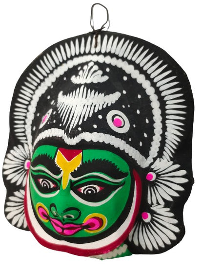 Paper Wall Hanging Mask (13 / 4 / 15 cm, Multicolour) Chhau Mask Puruliya West Bengal