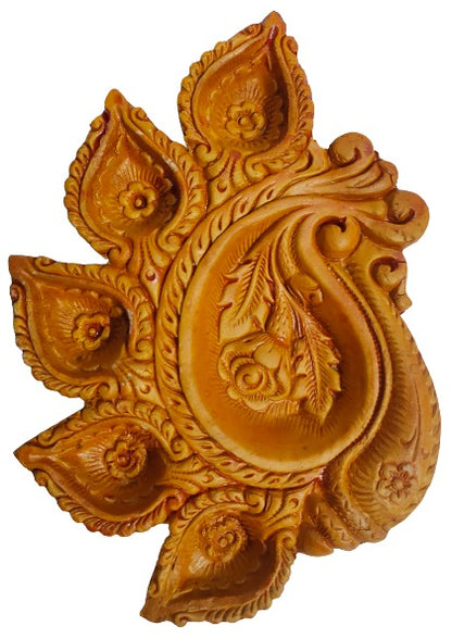 Terracotta/Earthen Clay Decorative 5 Diwali Diya Decorative Tray