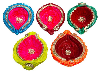 Traditional Handmade Terracotta Diya for Festive Decorations - Mukherjee Handicrafts