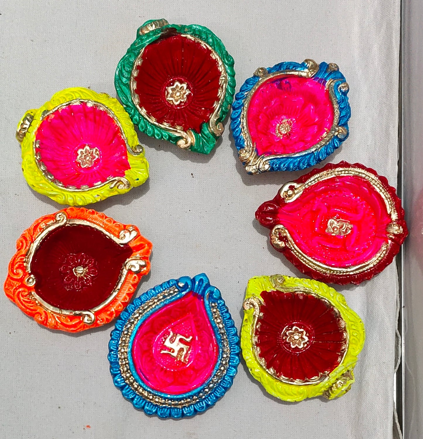 Traditional Handmade Terracotta Diya for Festive Decorations - Mukherjee Handicrafts