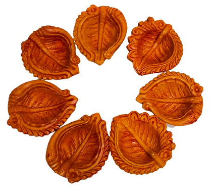 Terracotta/Earthen Clay Diya Decorative 7 Diwali Diya