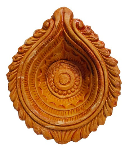 Terracotta/Earthen Clay Diya Decorative 7 Diwali Diya