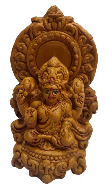 Terracotta Lord Ganesha and Laxmi MATA Idol