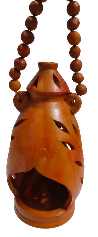 Living Room Decorative Big Terracotta Hanging Candle Holder