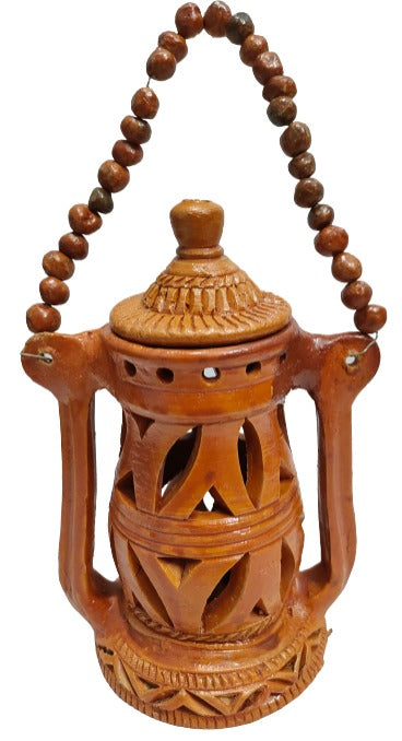 Living Room Decorative Big Terracotta Hanging Candle Holder.