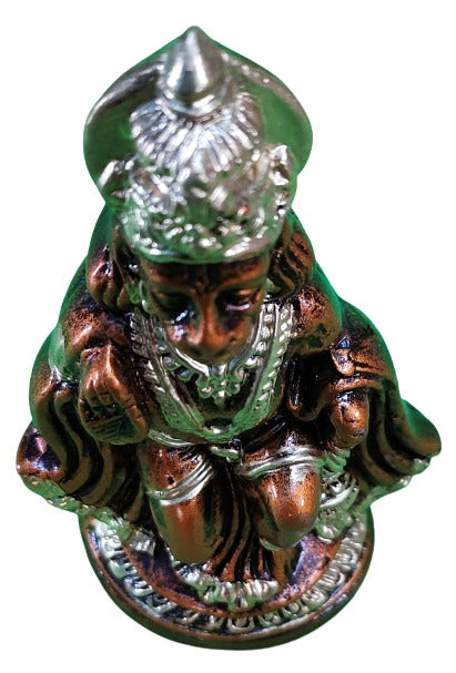 Earthenware Hanuman ji Terracotta Statue/Idol Showpiece (Multi Color, Size - Small)