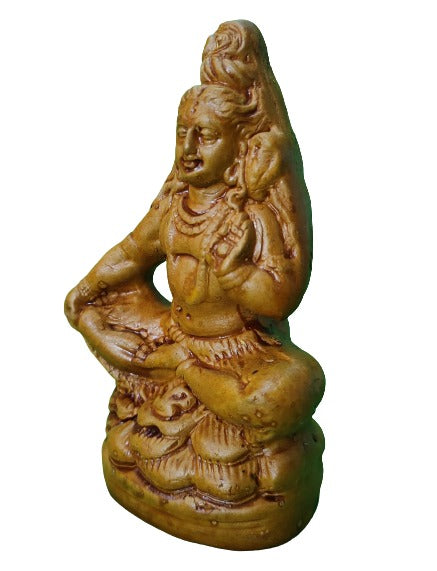 Earthenware Bholenath Shiva Statue Art Decor (Brown , Small).