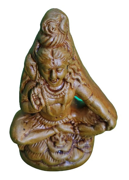 Earthenware Bholenath Shiva Statue Art Decor (Brown , Small).