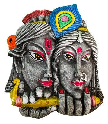 Terracotta Wall Hanging Showpiece for Home Décor Radha Krishna