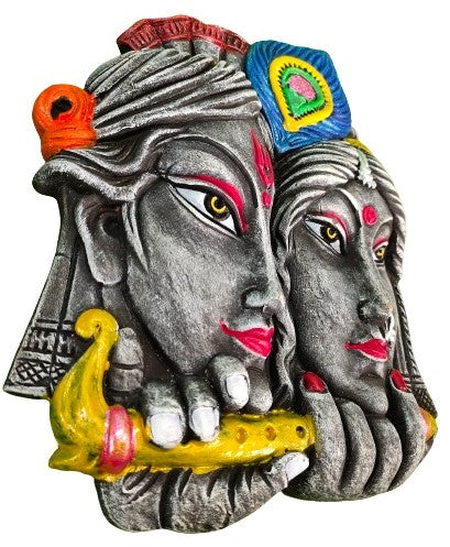 Terracotta Wall Hanging Showpiece for Home Décor Radha Krishna