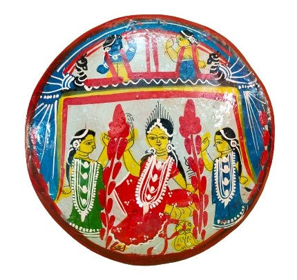 Terracotta Laxmi MATA Ma Laxmi Showpiece Pot Chitra Handcrafted