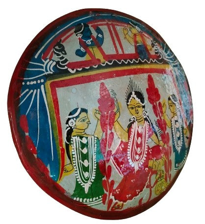 Terracotta Laxmi MATA Ma Laxmi Showpiece Pot Chitra Handcrafted