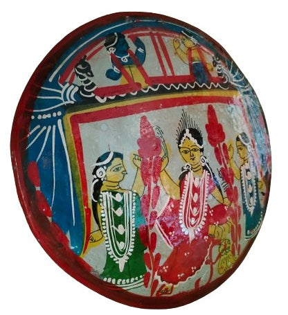 Terracotta Laxmi MATA Ma Laxmi Showpiece Pot Chitra Handcrafted