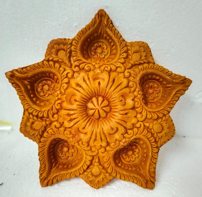 Traditional Handmade Terracotta Diya for Festive Decorations - Mukherjee Handicrafts