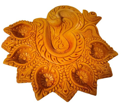 Traditional Handmade Terracotta Diya for Festive Decorations - Mukherjee Handicrafts