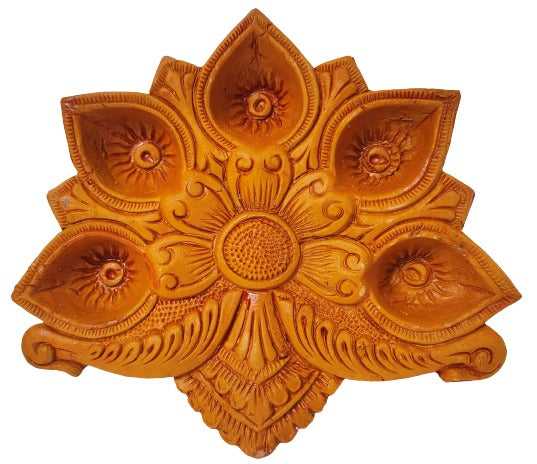 Traditional Handmade Terracotta Diya for Festive Decorations - Mukherjee Handicrafts