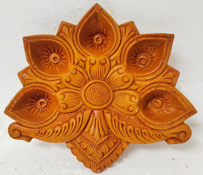 Traditional Handmade Terracotta Diya for Festive Decorations - Mukherjee Handicrafts