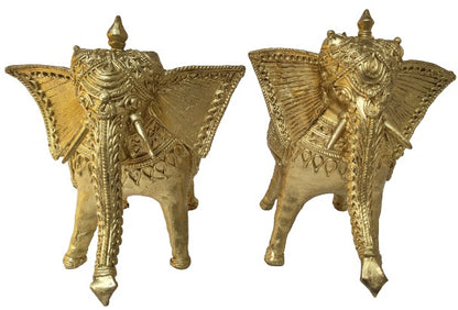 Dhokra Elephant Pair: A Unique Home Décor