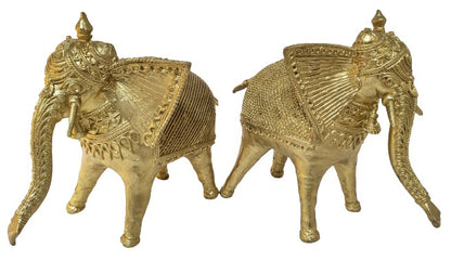 Dhokra Elephant Pair: A Unique Home Décor