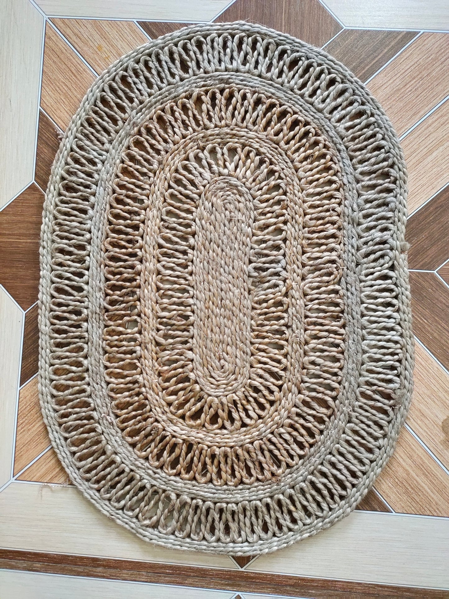 Eco-Friendly Jute Door Mat by Mukherjee Handicrafts - Durable & Stylish Welcome Mat