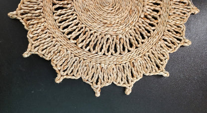 The Perfect Pair of 14 inch Jute Table Mats for Your Home (Set of 2)