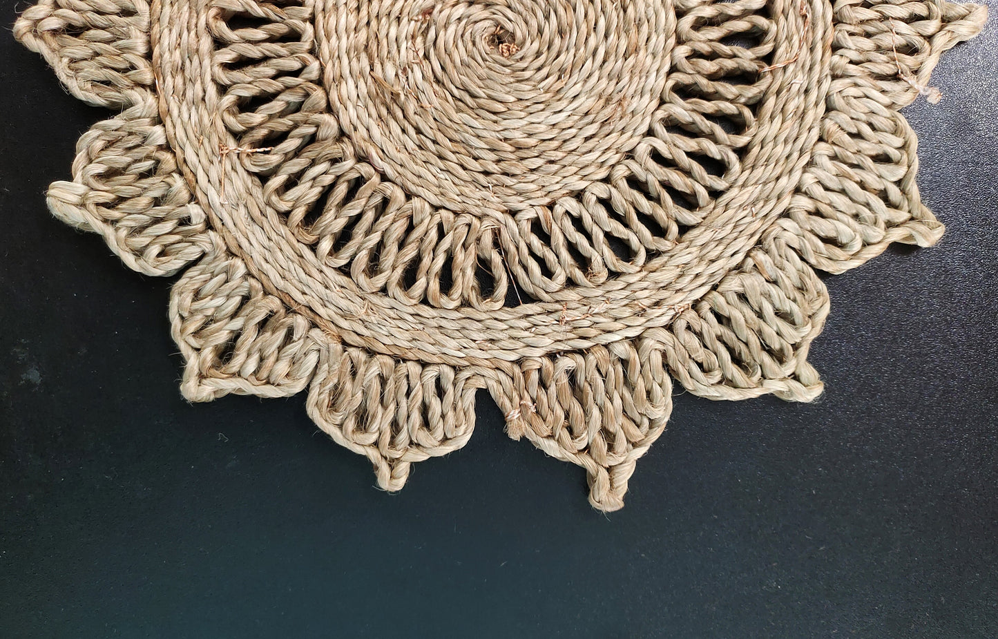 The Perfect Pair of 12 inch Jute Table Mats for Your Home (Set of 2)