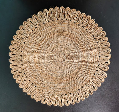 Add a Touch of Handicraft to Your Home with Mukherjee Handicrafts Jute Door Mat (38 cm X 38 cm)