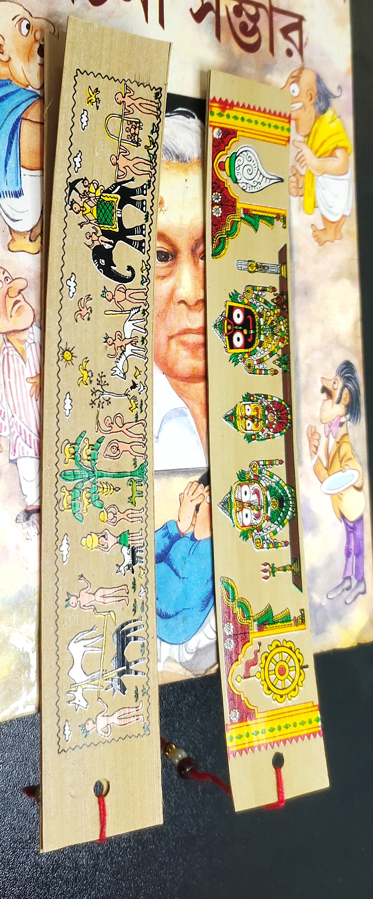 Patachitra Bookmark - Traditional Indian Artwork for Books and Journals