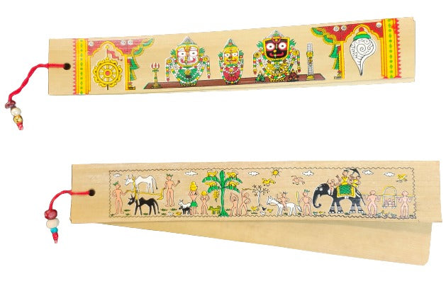 Patachitra Bookmark - Traditional Indian Artwork for Books and Journals