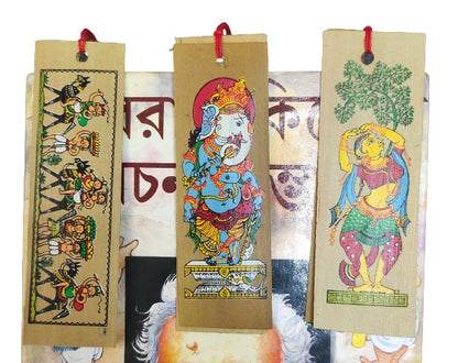 Patachitra Bookmark - Exquisite Indian Artisanal Craftsmanship for Your Reading Pleasure