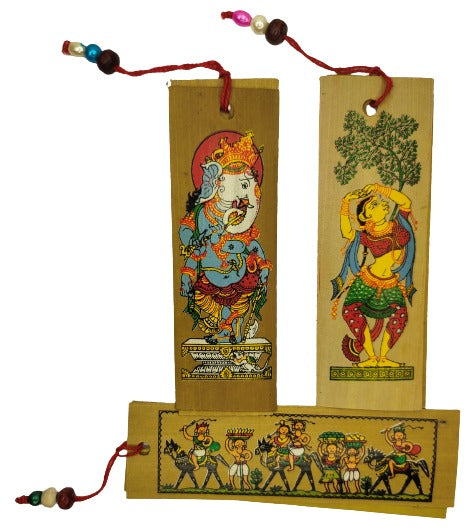 Patachitra Bookmark - Exquisite Indian Artisanal Craftsmanship for Your Reading Pleasure