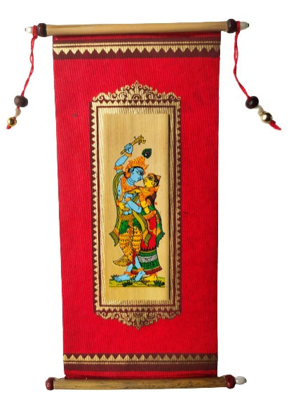 Handpainted Patachitra Envelope cum Wall Hanging - Traditional Indian Folk Art by Mukherjee Handicrafts  INR₹29900