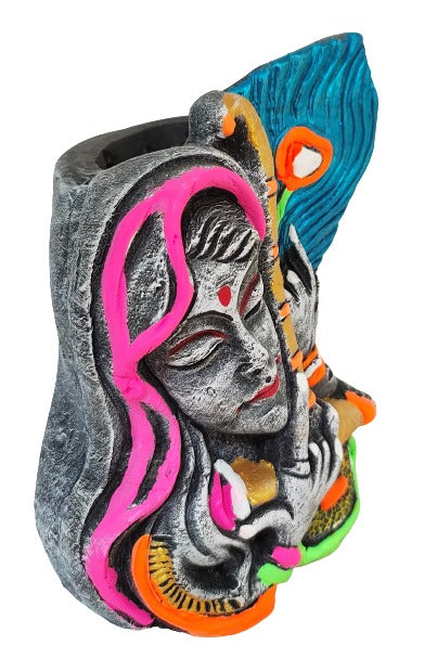 Add a Touch of Spirituality to Your Desk: Handcrafted Terracotta Krishna Shape Pen Stand