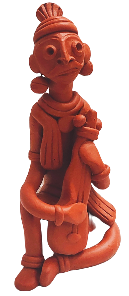 Terracotta Adivashi Showpiece for Home Decoration