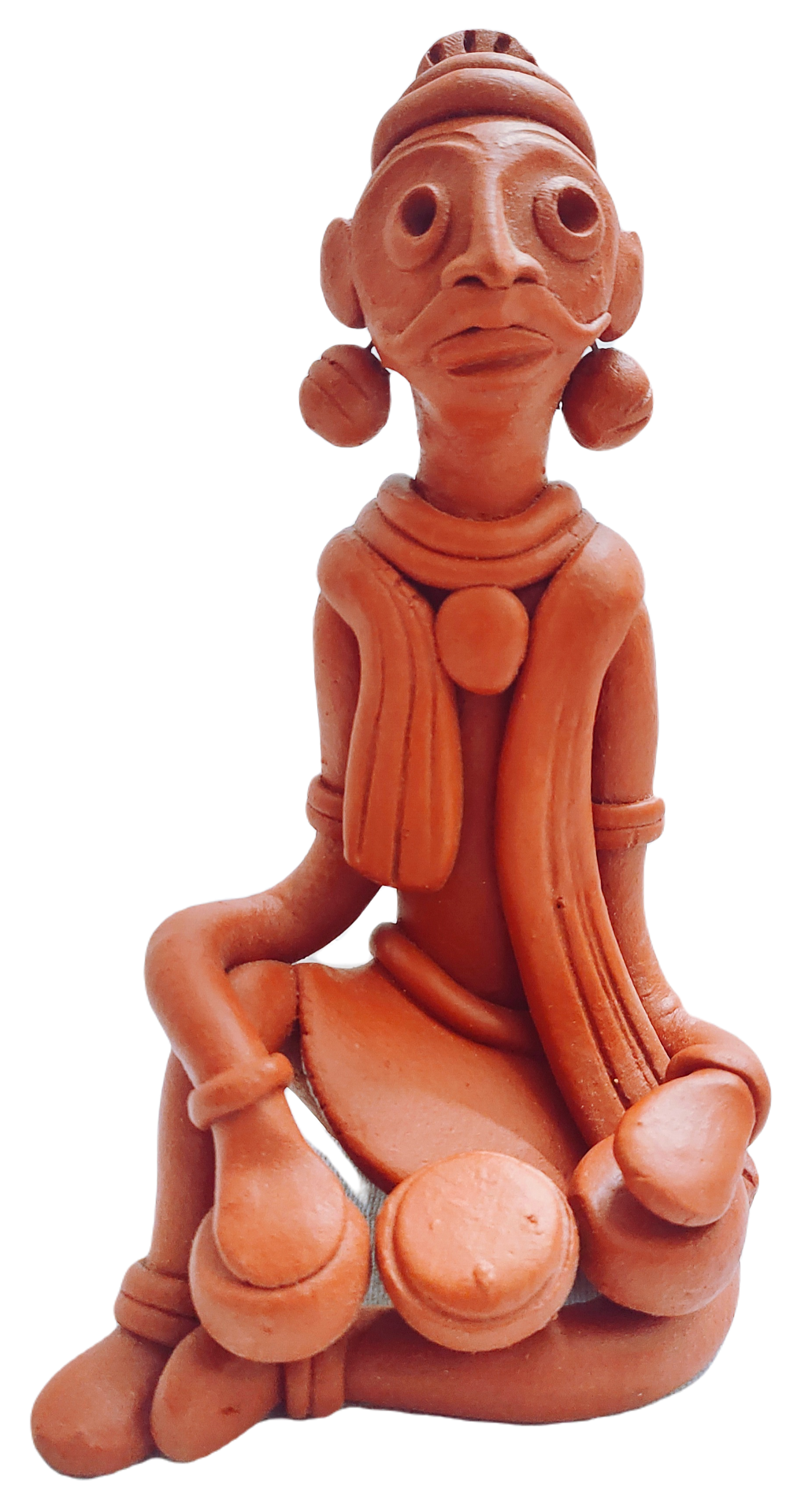 Terracotta Adivashi Showpiece for Home Decoration.,